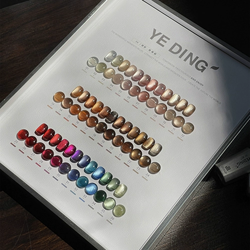 Стеклянный комплект, лак для ногтей, лампочка, гель для глаз, 36 цветов, кошачий глаз