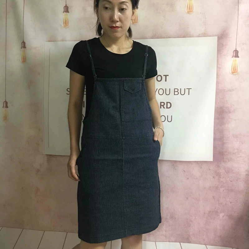 Đầm sọc mới 2018 phiên bản Hàn Quốc mùa hè đầm quây mỏng + Đầm thun hai dây từ sản xuất và bán hàng - Sản phẩm HOT