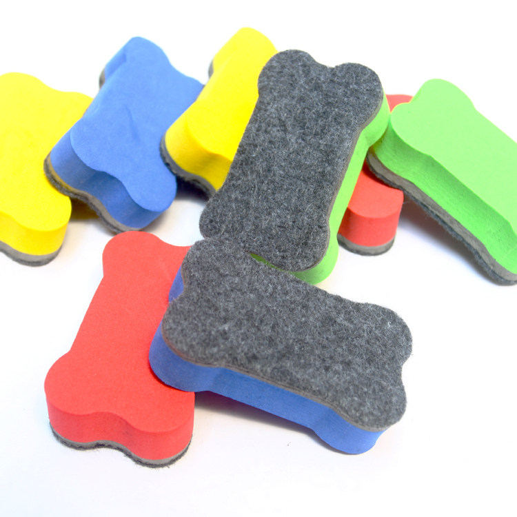 children's cartoon bone drawing board magnetic white board sponge board creative convenient drawing board wipe