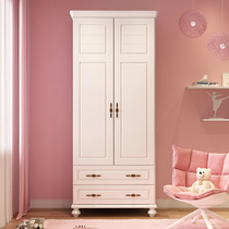 Wardrobe Modern minimalist home bedroom childrens room storage cabinet simple rental room for girls pastoral wardrobe