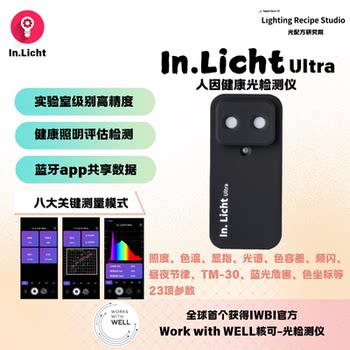 Health spectrum shows the color tolerance of the flickering blue light