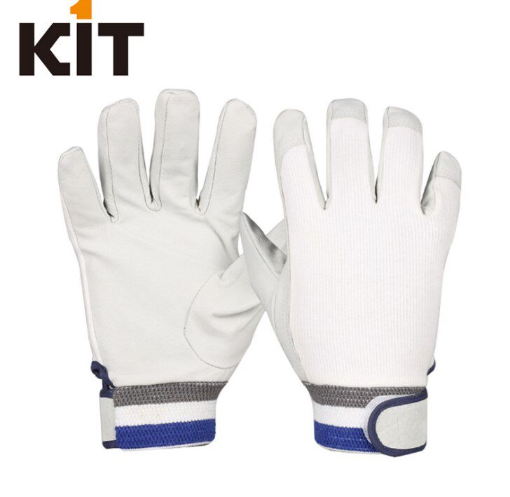 KIT Labor Gloves Pig Leather Cotton Lining Magic Sticker Drive Mechanical Car Repair Driver Abrasion Protection Gloves 1