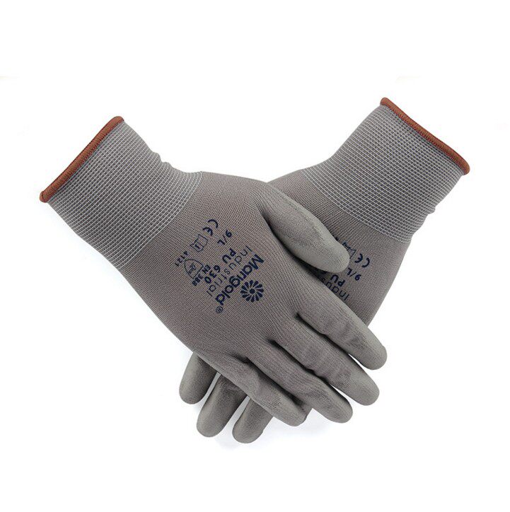 Ansell PU palm coated gloves EN388-142 assembled parts Warehouse boat and mine transport gloves