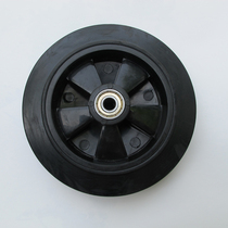 Diameter 13 5cm rubber wheel with bearing old trolley cart shopping cart wheel accessories