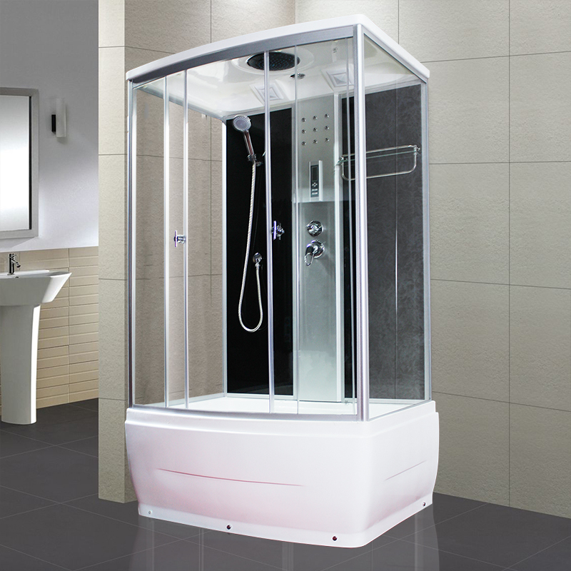 Rectangular Integrated Shower Room, All-In-One Home Steam Bath, Rural Bathing Room with Bathtub, Bathroom