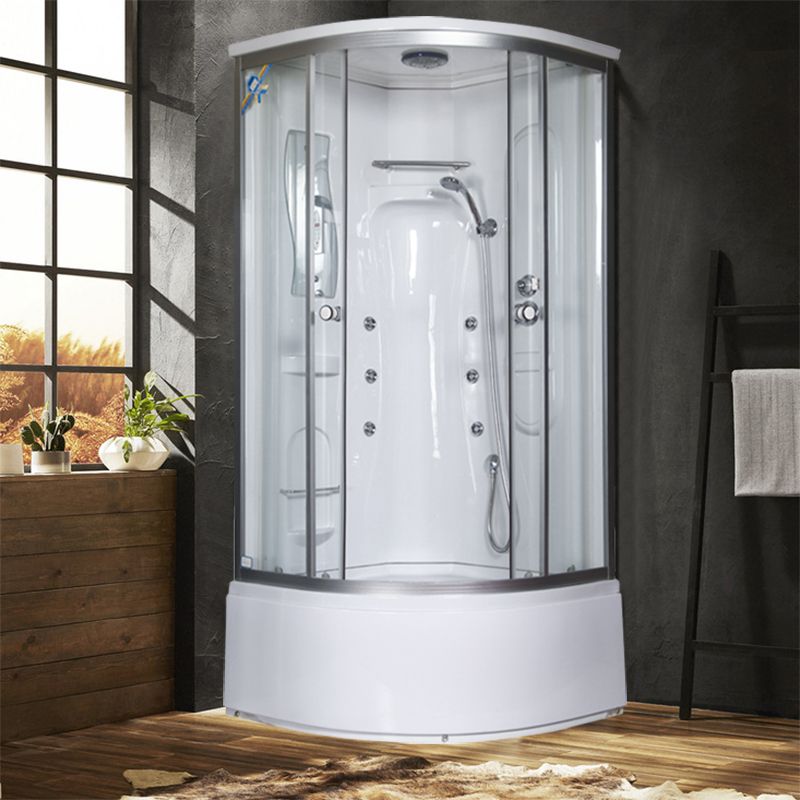 Integral shower room Steam powder room Fan-shaped bath room Sauna integrated household tempered glass bath bathroom