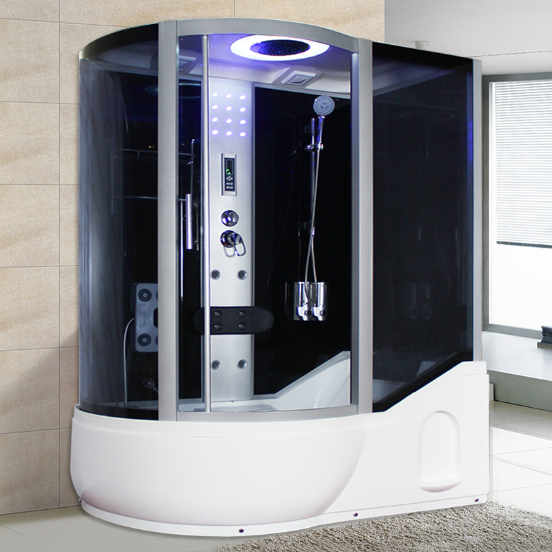 Integral shower room with surf bath integrated bathroom sauna soaking with bathtub wet and dry separation glass