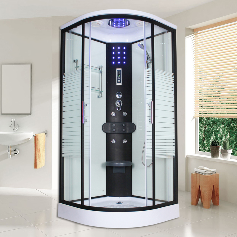 Integral shower room partition Dry and wet separation bathroom Integrated household bathroom Glass door Arc fan bath room