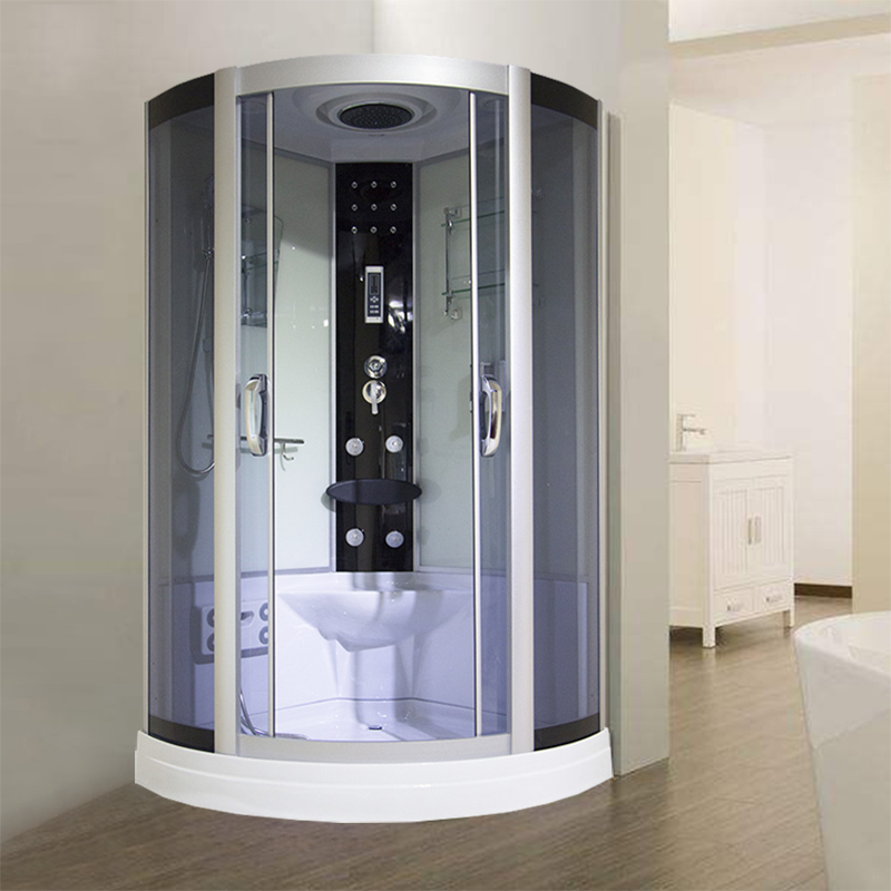 Integral shower room Bathroom steam powder room Bath room Tempered glass bath room Arc fan-shaped integrated household