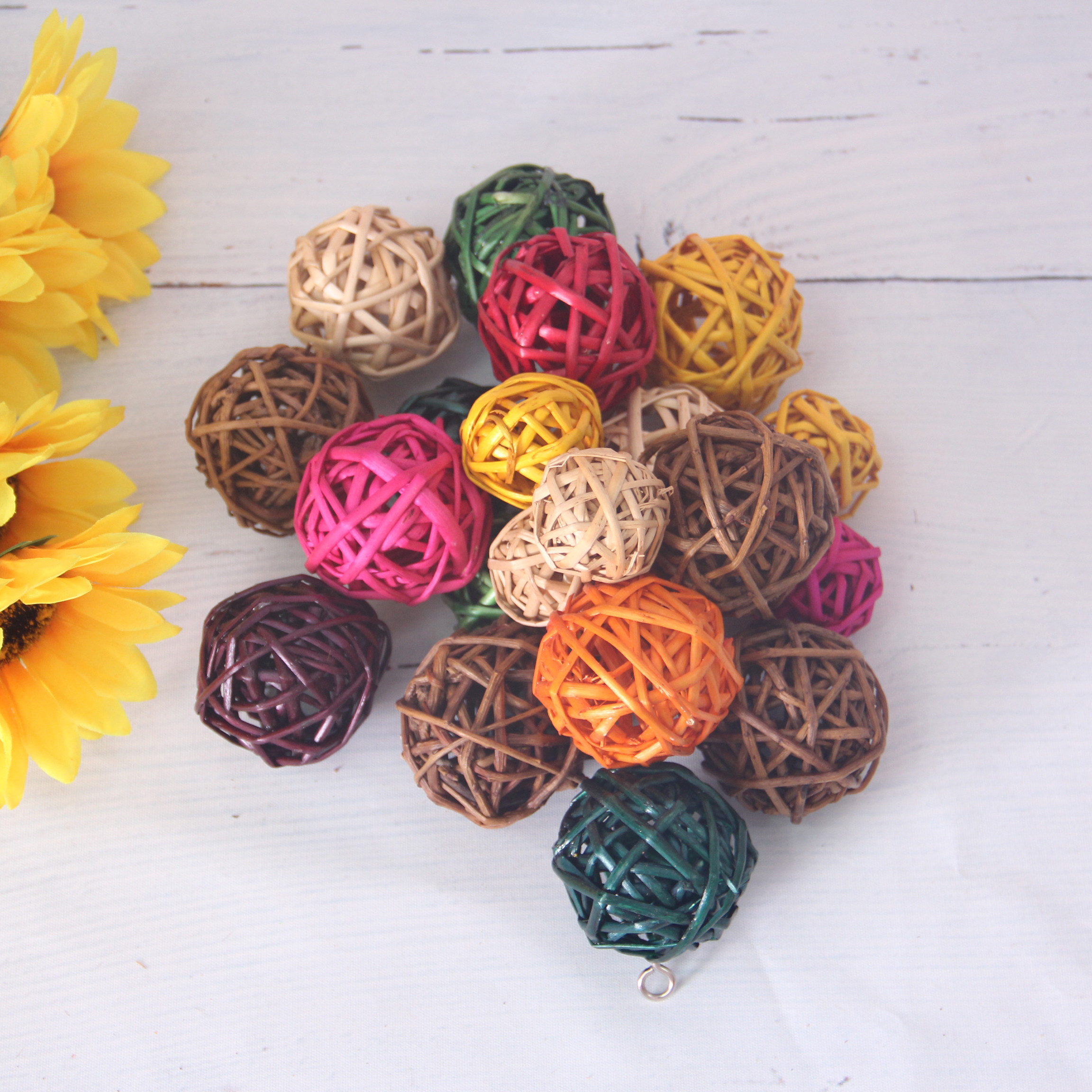 Willow ball hanging ornament rattan ball kindergarten mall home decoration indoor wedding corridor bar diy charm