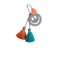 Серебряное смайливое украшение лица