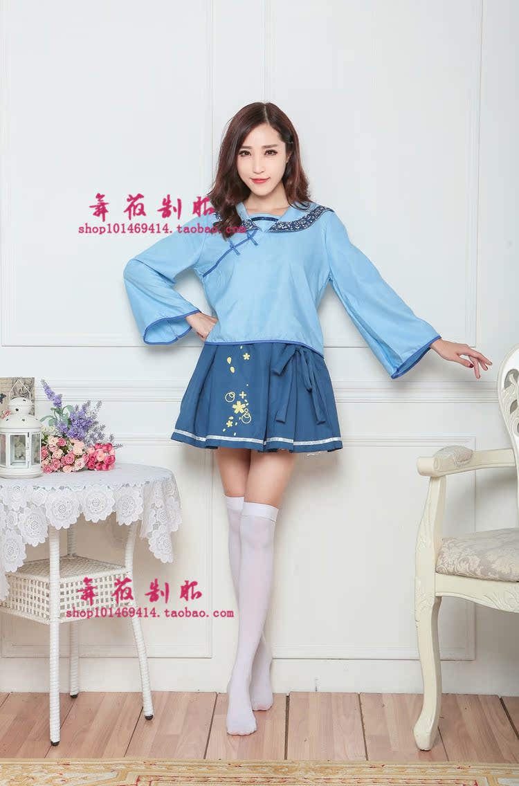 Cosplay sườn xám đầm V nhà vocaloid Luocheng Shuyuan nhóm Bắc và Nam Luotianyi Lezheng COS - Cosplay cosplay zenitsu