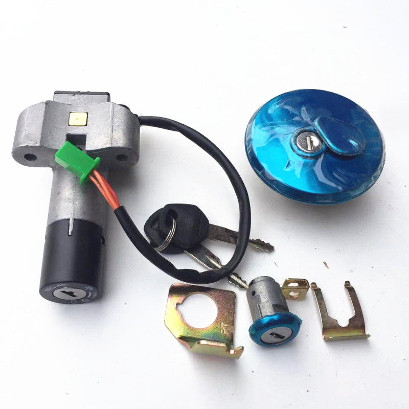 Suitable for Suzuki New Junchi GT125 electronic door lock QS125-5A-5B QS125-5E-5F 5G country three sets of locks