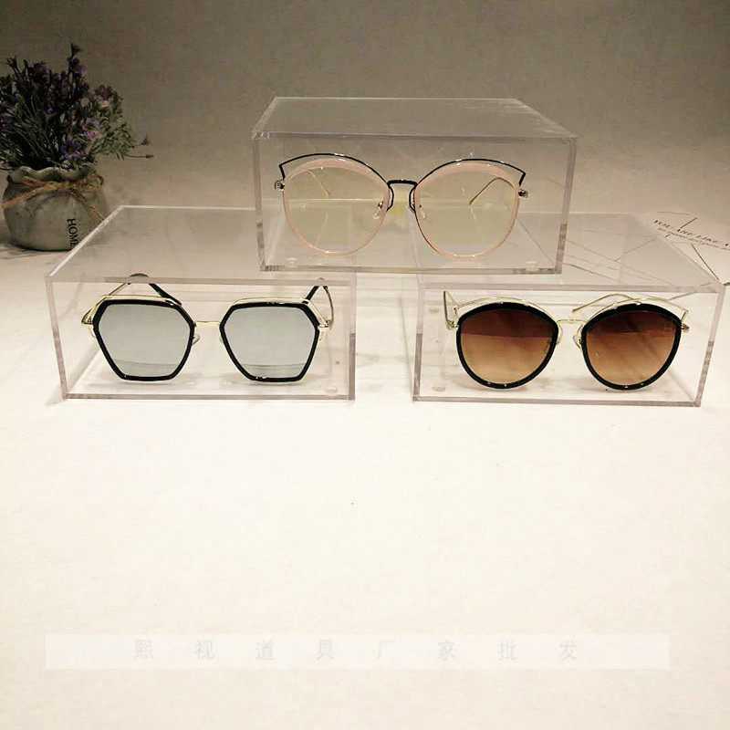 New transparent press glasses display frame multilayer display frame sunglasses display frame glasses display frame glasses props