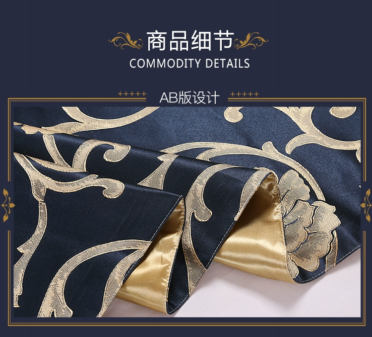 Khách sạn giường cờ khăn giường bán buôn khách sạn cao cấp đơn giản hiện đại Trung Quốc sang trọng vàng giường bao gồm giường đuôi pad ôm áo gối ga nệm