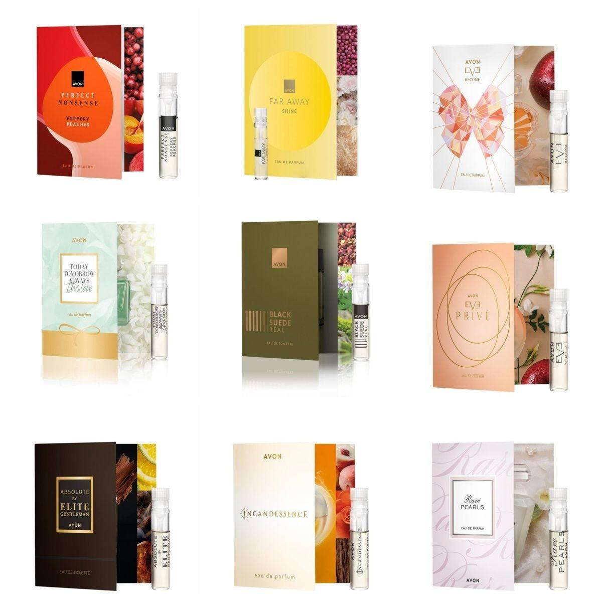 Avon perfume trial size blind box 9 pieces: a feast of the senses ...