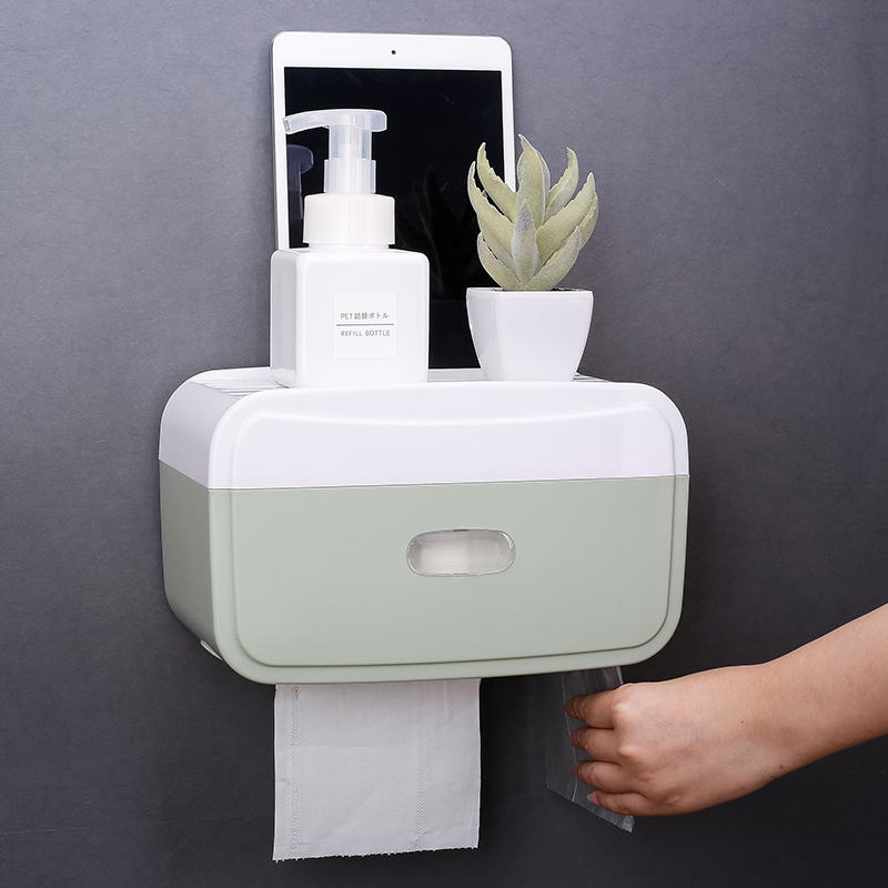 Waterproof perforated toilet paper towel box Makeup Room Extractable Toilet Paper Rolls Toilet Paper Toilet Paper Toilet Paper Box Towels to put garbage bags