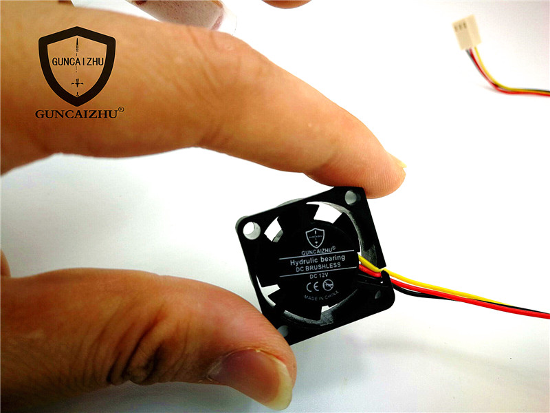New 3510 3010 2510 hydraulic 3.5/3/2.5cm motherboard graphics card 12V three-wire speed measuring cooling fan