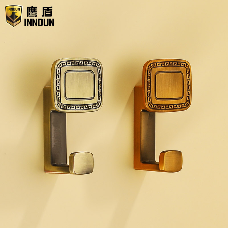 Eagle Shield Antique Bronze Coat Overall Cupboard Door Hanging Clothes Hook Entrance Door door Entrance Xuanguan Cabinet Nordic Style Wall-mounted Clothes Hat Hook