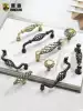 Eagle shield Modern green bronze pastoral birdcage handle Nordic black antique spiral overall cabinet Wardrobe door handle European style