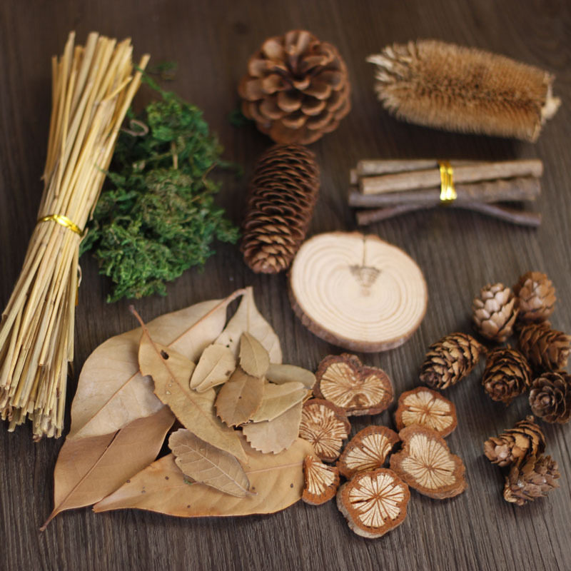 Christmas Forest Photography Suit Retro Gourmet Food Photo Props Natural Small Branches Pine Nuts Food Ancient Wind Shooting