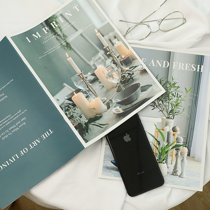 English fashion magazine album photography background props food cosmetics photography clothing ins photo props