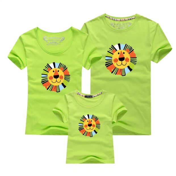 Phụ huynh-trẻ em mặc Xia Quanjiajiao một chiếc áo ba lỗ mẹ và con Áo bà mẹ mùa hè 2018 mới áo thun cotton ngắn tay thủy triều quần áo gia đình đẹp