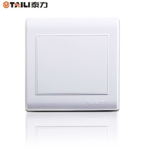 TeForce 86 Type Whiteboard Mount Cover Plate Elegant White Panel Wall Switch Socket Sealing Plate Blank panel