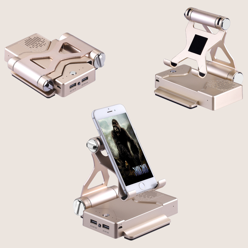 Sáng tạo đa chức năng sạc kho báu triple với đứng Bluetooth stereo điện thoại di động tablet phổ xách tay điện thoại di động - Ngân hàng điện thoại di động sạc dự phòng sạc nhanh