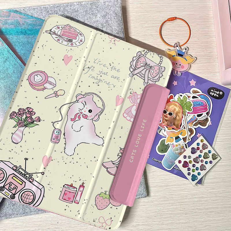 Double-Sided Clip Air6 Lightweight 10Th Generation Suitable for Apple Air13 Tablet 12.9 Magnetic Buckle Ipad9 Protective Case Anti-Fall 5 with Pen Slot Frameless Cute Cat Ipadpro11 Acrylic Double-Sided Clip Air6 Lightweight 10Th Generation Suitable for Apple Air13 Tablet 12.9 Magnetic Buckle Ipad9 Protective Case Anti-Fall 5 with Pen Slot Frameless Cute Cat Ipadpro11 Acrylic