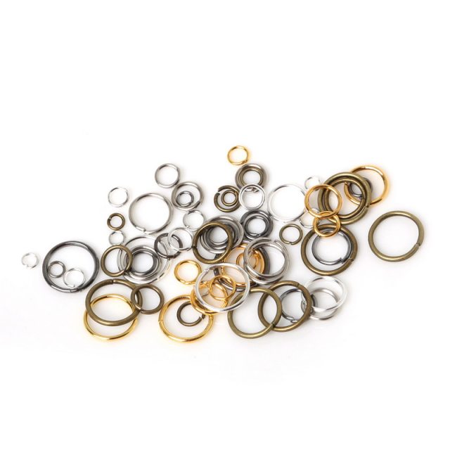 Open circle single circle handmade diy earrings making materials homemade bracelet earrings ancient style hairpin connecting ring accessories