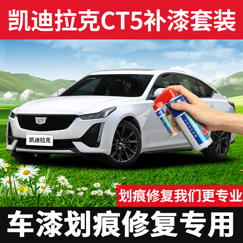 Applicable Cadillac CT5 Tonic Lacquer Pen Cloud Sea White Car Paint Scratcher Repair God Instrumental Car Spray Paint Tank Suit