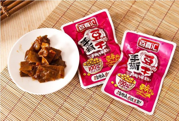 100 True sinks Hand Ripped Beans Dry Savory Spicy Vegetarian Meat Spicy small packaged bean dry fragrant dry snacks RMB38