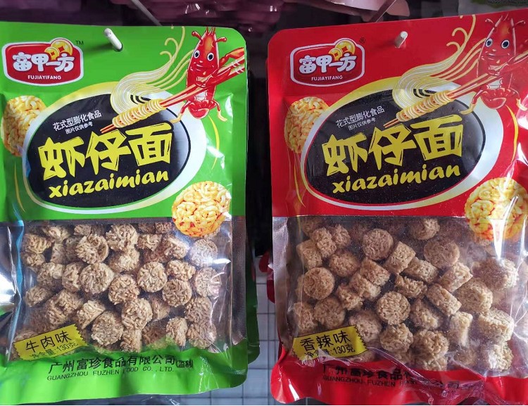 Rich Chia Side Shrimp Noodles 130g Casual Snacks Snack Puffed Food Refreshment simply noodles RMB38