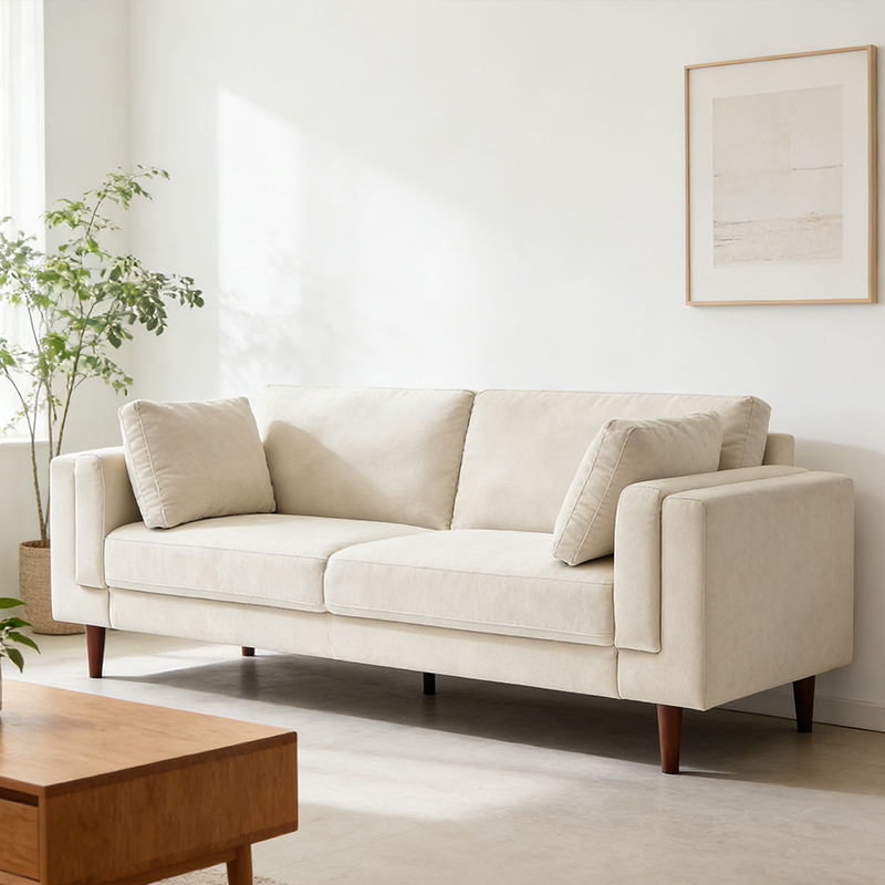 Fabric Sofa, Simple and Modern, Suitable for Loft Apartments, Small Apartments, Guesthouses, Cafes, with Double Armrests, Three-Seater Sofa Fabric Sofa, Simple and Modern, Suitable for Loft Apartments, Small Apartments, Guesthouses, Cafes, with Double Armrests, Three-Seater Sofa