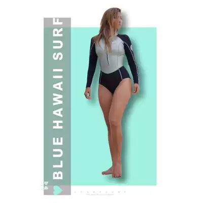 (SHAKA Surfing)BLUEHAWAII X SHAKA Joint 3 2mm professional wet clothes and cold clothes female half