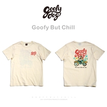 (Shaka surfing)GOOFYDOG motorcycle surfing culture T-shirt designer original design short sleeve