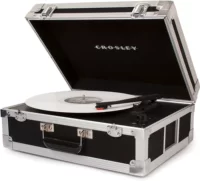 Máy ghi âm vinyl Crosley CR6251A BK của Hoa Kỳ Máy ghi âm loa Bluetooth 	đầu đĩa than giả cổ