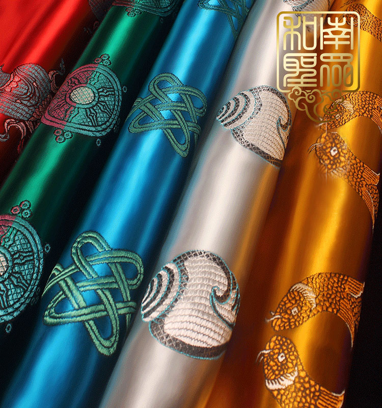 Buddhist supplies Tibetan Tantra good satin white Hatta five-color thread Vajra knot eight auspicious Hatta strips