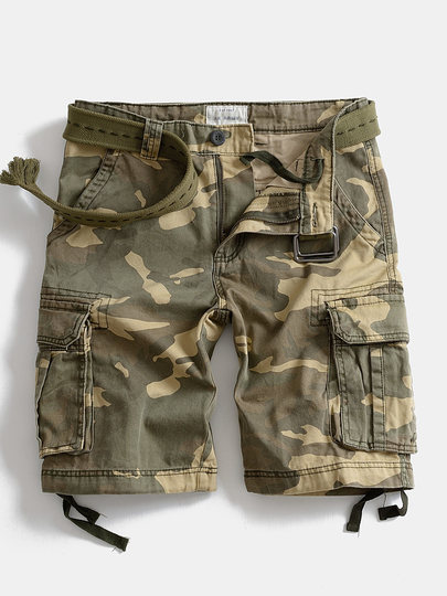 European and American breeches men's shorts outdoor workwear multi-pocket shorts casual five-point pants medium pants straight multi-pocket 5 points