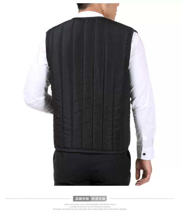 Nông thôn ông ngoại mùa thu và mẫu mùa đông cha cộng với nhung kích thước lớn cotton vest trung niên vest vest khâu trung niên ngựa