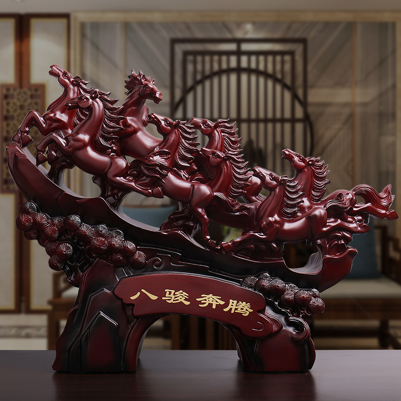 Horse to Success Ornament Home Living Room Wine Cabinet Decoration Office Lucky Horse Ornament Handicraft Opening Gift