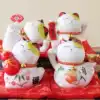 Small cute seven lucky cat money box opening Home creative car decoration Wedding gift Japanese ceramic Lucky cat