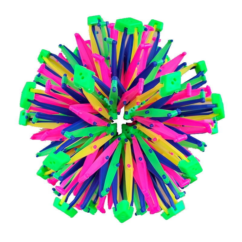 Large Magic Telescopic Ball, Blooming Ball, Transforming Ball, Hoberman Ball, Expands to 80cm, Outdoor Toy for Performance and Exhibition
