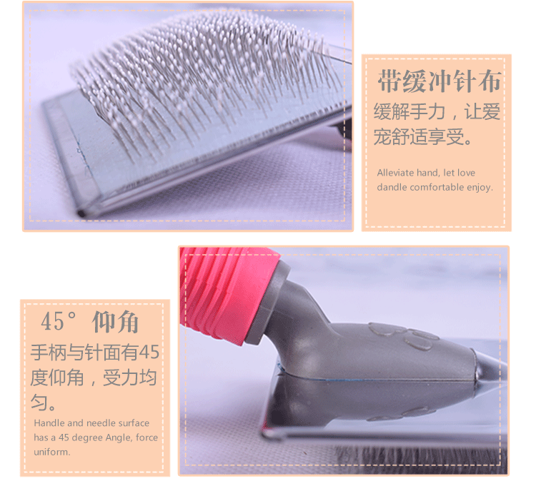 Dog Comb Cat Brush Kim Comb Tab Comb Cat Comb Hair Brush Beauty Tool Teddy Golden Retriever Pet - Cat / Dog Beauty & Cleaning Supplies lược gỡ rối lông chó