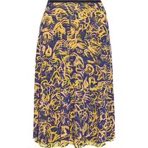 Diane von Furstenberg Jorda can back-wear print elastic mesh skirt OL wind