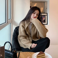 Свитер молнии [Популярная зимняя одежда в этом году/высококачественное чувство супер хорошего/Рождественская одежда Новая одежда в канун Нового года 2023 года в канун кролика в канун одежды Весенний фестиваль.