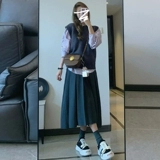 Жилет, осенний свитер, платье, комплект, рубашка, коллекция 2023