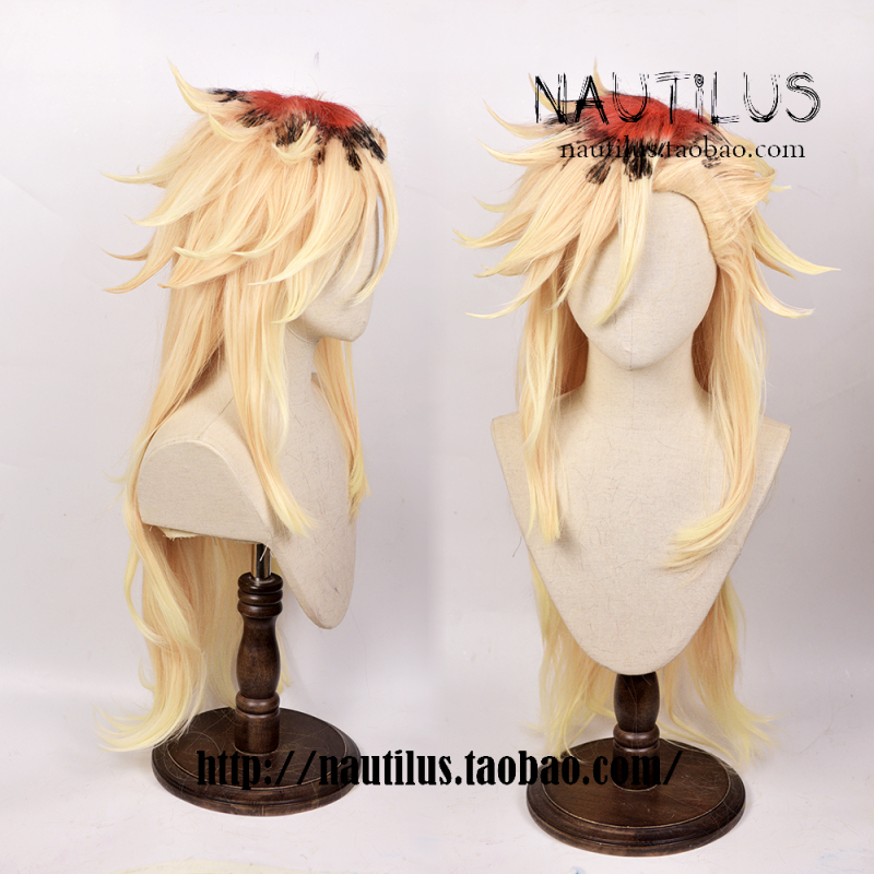 [Wig] Demon Slayer: Kimetsu No Yaiba Tomioka Giyuu Cosplay Wig, Golden Silver White