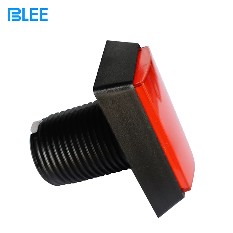 Automatic rectangular button with light, game console, switch key